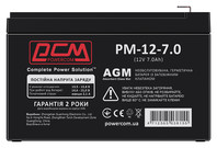 Акумулятор Powercom PM-12-7.0 (12v 7Ah) AGM